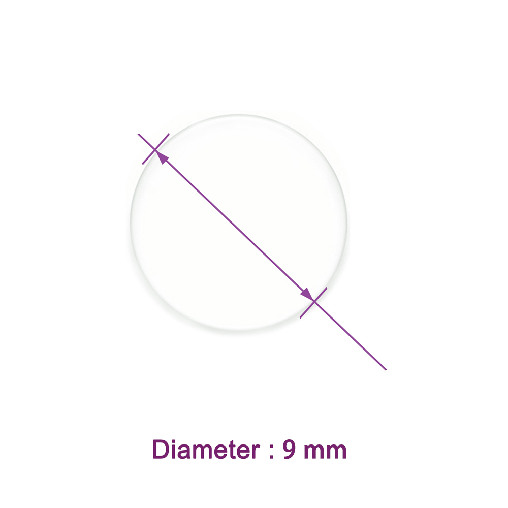 Labvida 100pcs of Pre-cleaned Microscope Cover Glass, Sterile Circular Coverslip for Cell Culture, Super White Glass, Dia.9 mm with 2.0# Thickness 0.19-0.22mm , LVR401