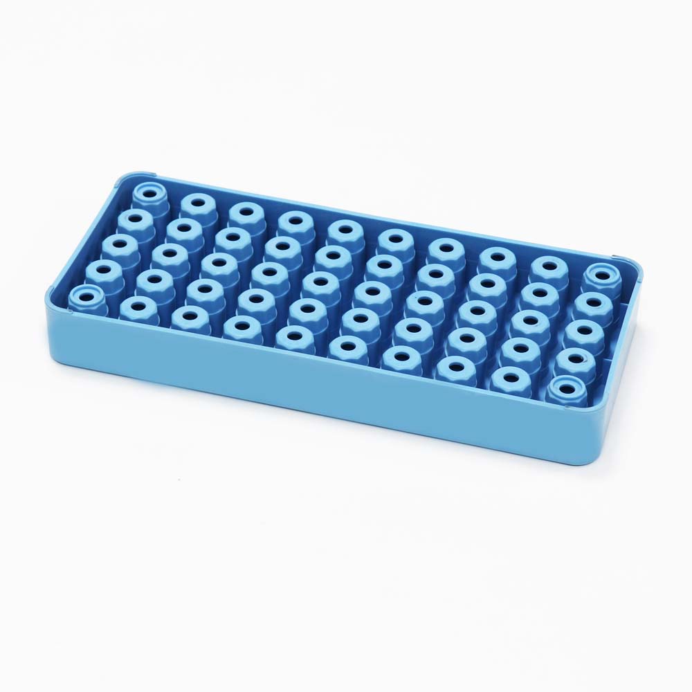 ULAB Scientific Cryo-Safe Freezing Box and Cryotube Workstation Rack Set, 81-Place Freezing Box, 50 Holes Cryotube Workstation Rack, UCP1002