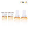 ULAB Scientific Tableware Laboratory Beaker Shot Glasses and Wide Neck Erlenmeyer Flask Set, 2pcs of 50ml Beakers with Spout, 2pcs of 50ml Conical Flask, 3.3 Borosilicate Glass, UBG1006