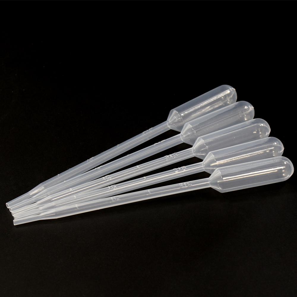 ULAB Scientific LDPE Transfer Pipette, Essential Oils Pipettes Vol. 7ml, 3ml Graduated, 0.5ml Graduation Interval, 155mm Long, Low-Density Polyethylene Material, Pack of 200, UTP1003
