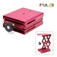 ULAB Scientific Lab Jack, Aluminium Lift Table, Jack Platform 4.8"x5.5" Max. Height up to 9.5", ULJ1001