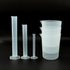 ULAB Scientific Stackable Graduated Plastic Beaker and Measuring Cylinder Set, Including 3pcs of 1000ml beakers, 3pcs of Graduated Plastic cylinders 10ml 50ml 100ml, Molded Graduation, UBP1006