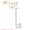 ULAB Scientific Glass Measuring Pipette Set, 2 Sizes 5ml 10ml with Graduation, 2pcs for Each Size, ULH1002