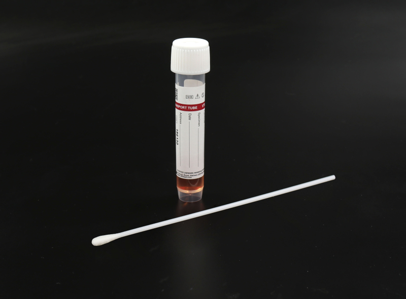 Virus collection and transport set, 10ml transport tube and 3ml VTM and viscose tipped swab, 50set/box, 400sets/carton