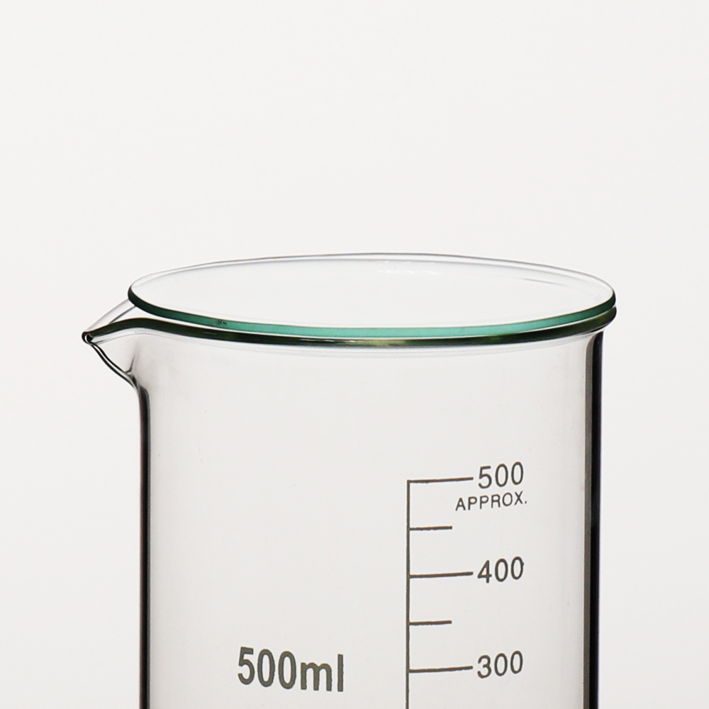 ULAB Scientific Glass Beaker 8.5 oz with Watch Glass Offered, Vol. 250ml, 3.3 Borosilicate Griffin Low Form with Printed Graduation, Pack of 3, UBG1007