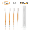 ULAB Sterile Transfer Pipette, Essential Oils Pipettes Vol. 5ml, 2ml Graduated, 0.5ml Graduation Interval, 155mm Long, Low-Density Polyethylene Material, Individual Peel-Pack, Pack of 100, UTP1013