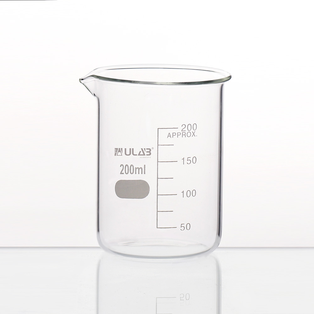 2000ml Low Form Glass Beaker, 3.3 Borosilicate Glass Graduated Printed  Scale Measuring Cups With Spout For Kitchen Lab Liquids Transit Boiling